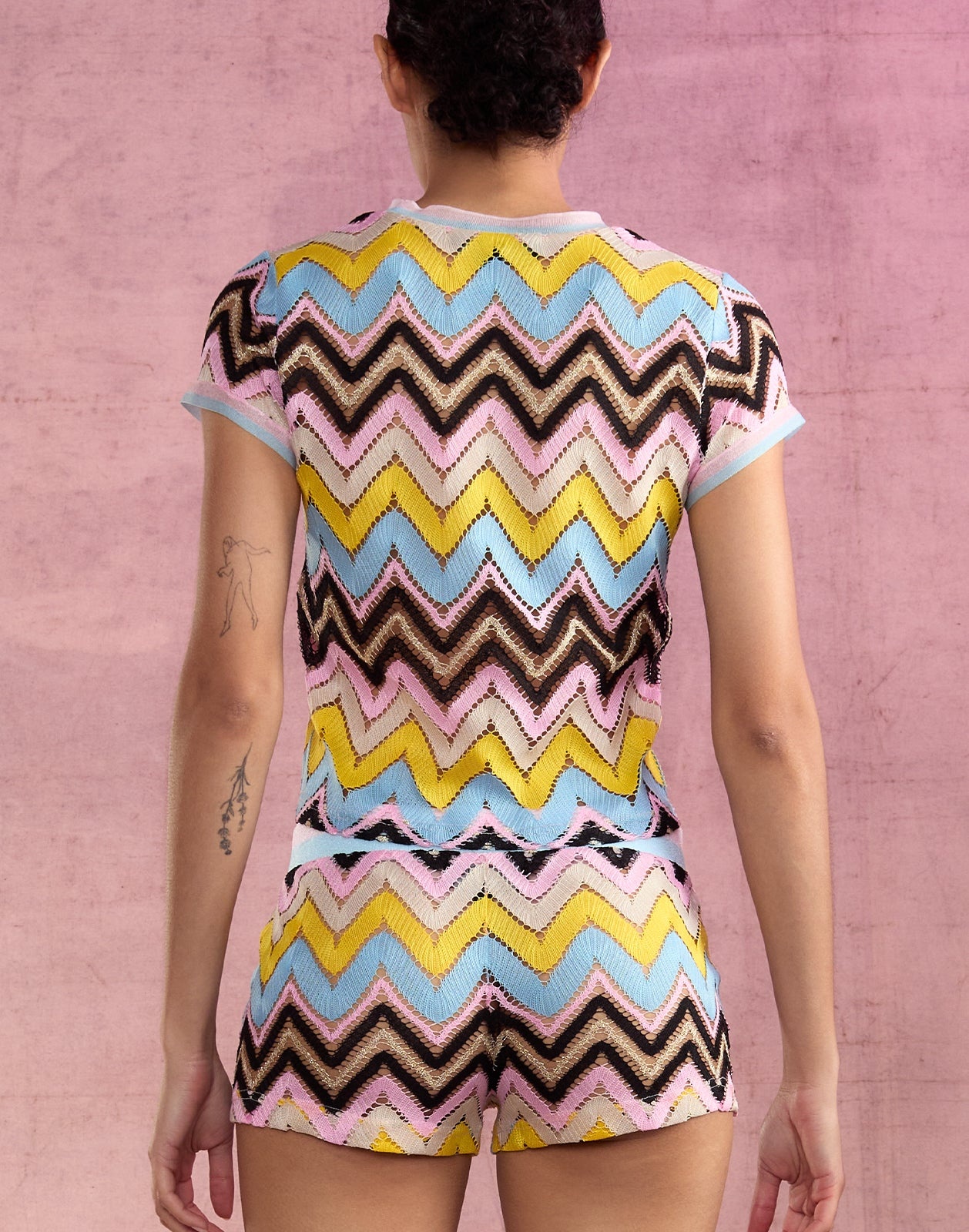 Zigzag Knit Tee - 7