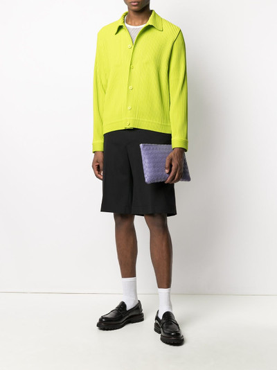 ISSEY MIYAKE pleated long-sleeved shirt outlook