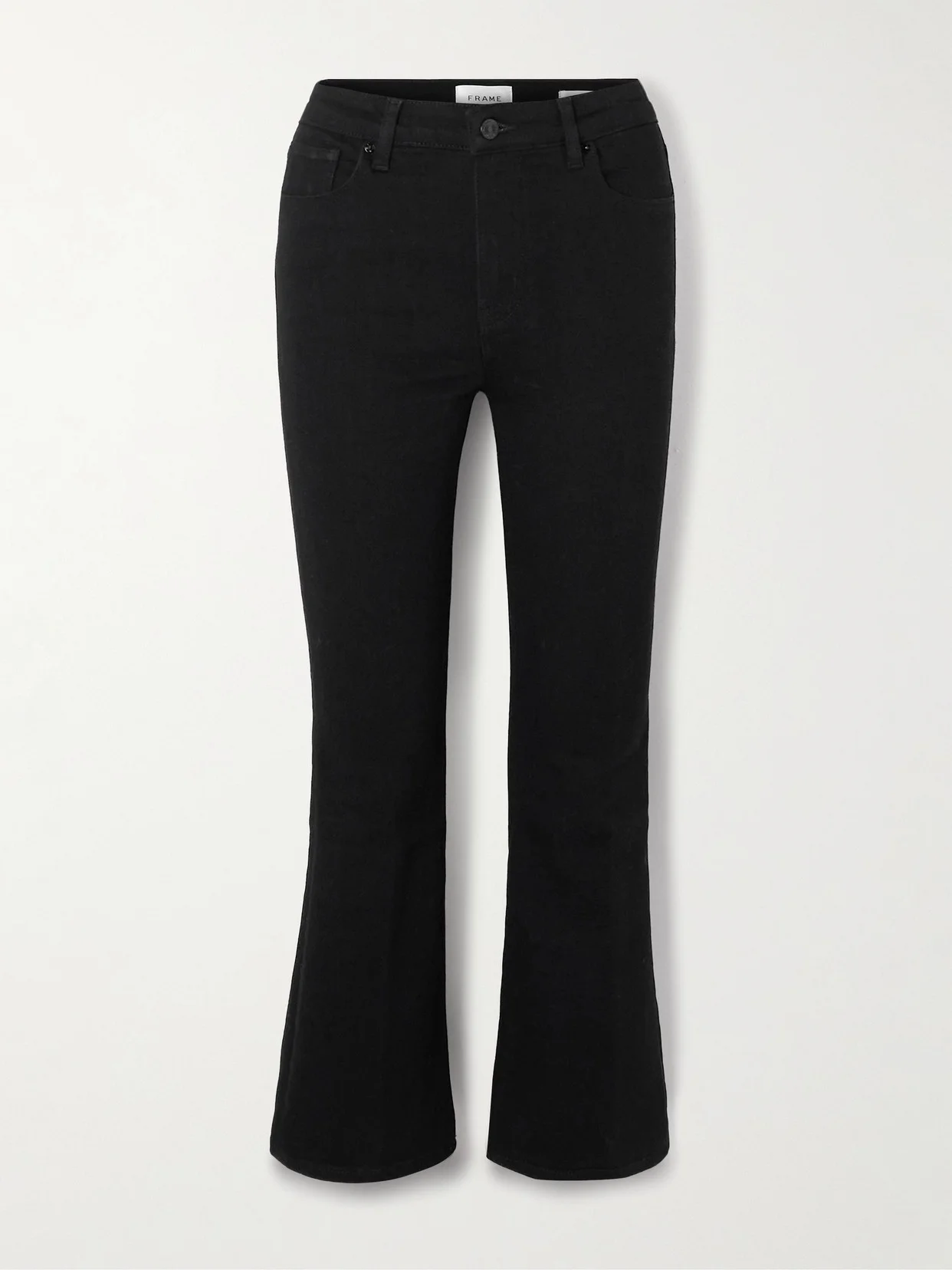 Reboot Crop Stretch High-rise Bootcut Jeans - 1