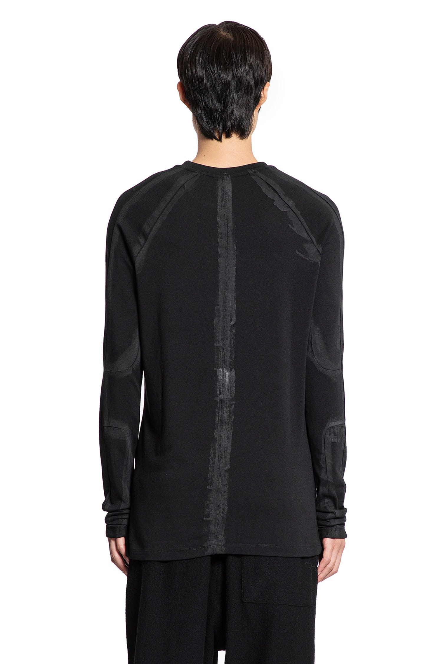 Stretch Cotton Modal Long Sleeve T-shirt - 3