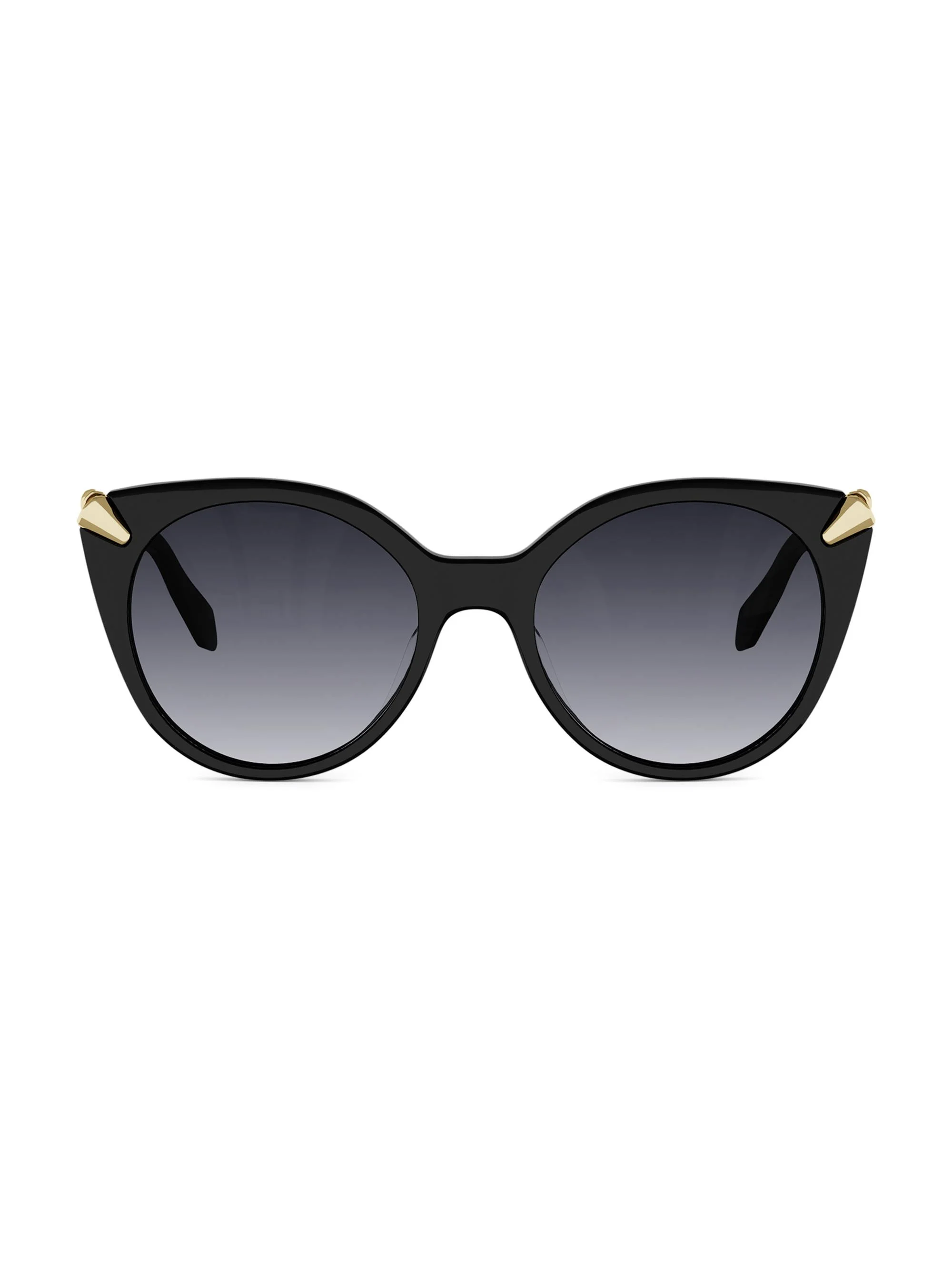 Women's Serpenti Viper 53MM Round Sunglasses - Gold Black - 1