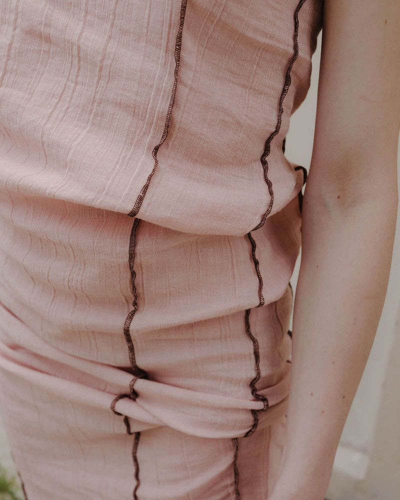 Shok Slip Dress - Crinkle Linen 4