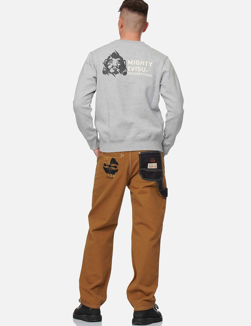 EVISU SPEEDY GODHEAD CROSS-STITCHED SWEATSHIRT outlook