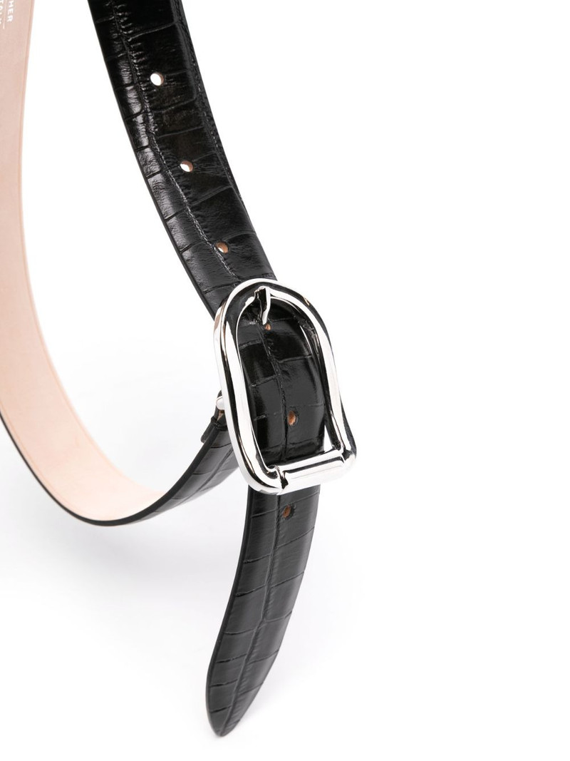 DÉHANCHE Mija crocodile-effect belt outlook