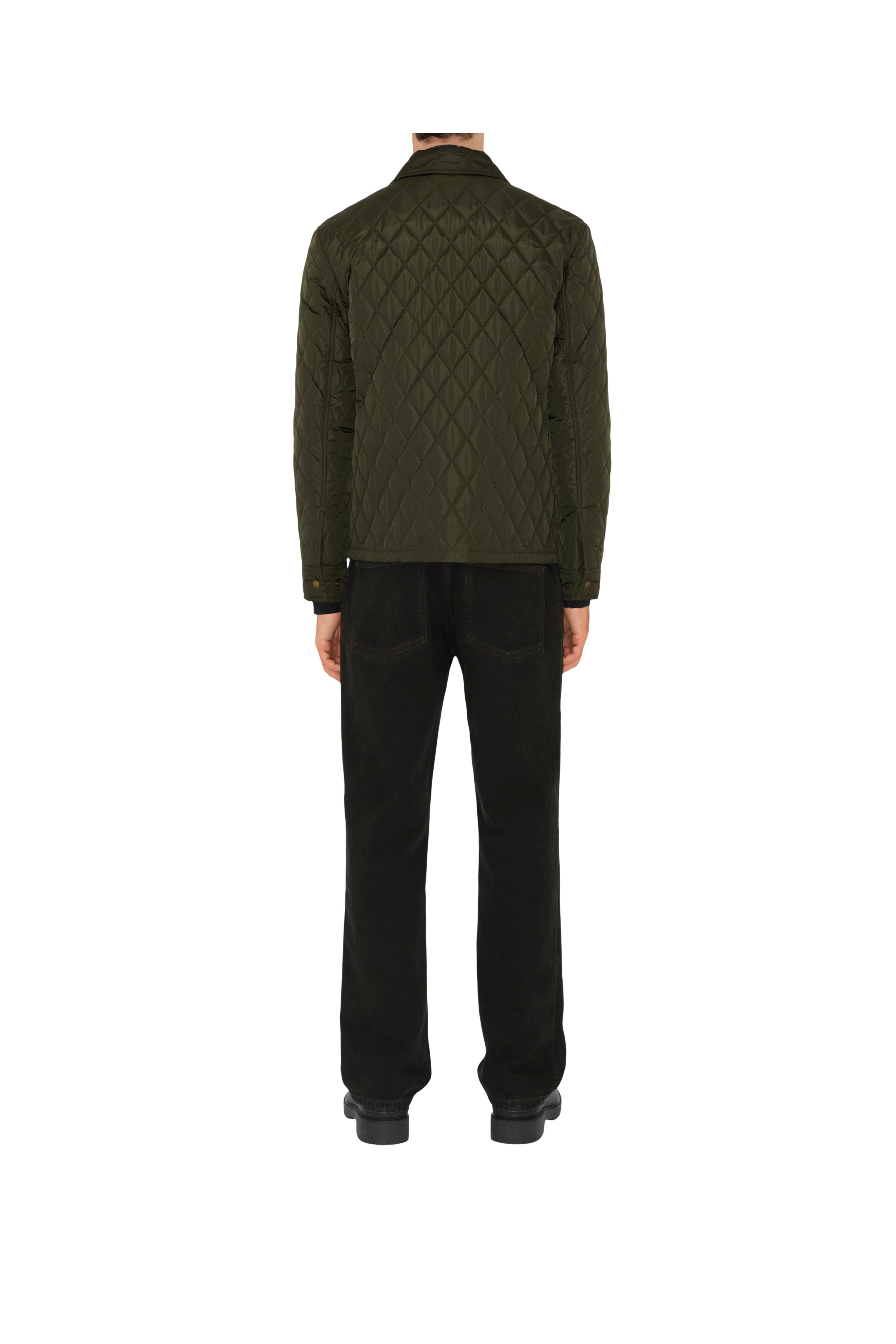 burberry Quilted Nylon Overshirt in Shale at Nordstrom - 4