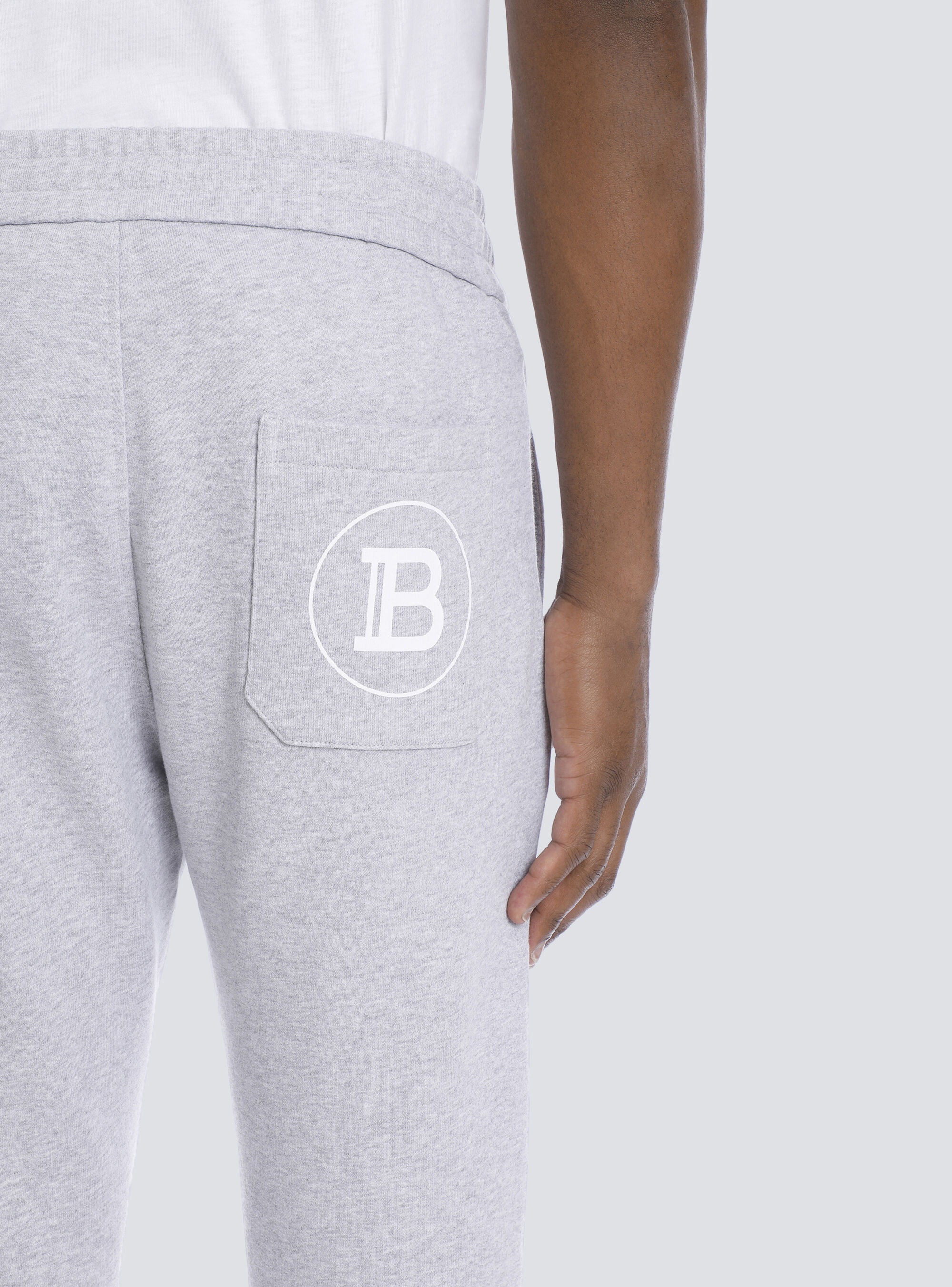 Cotton sweatpants with Balmain Paris logo - 7