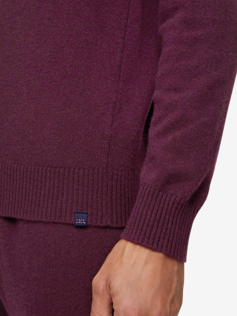 Men's Sweater Finley Cashmere Bordeaux - 5