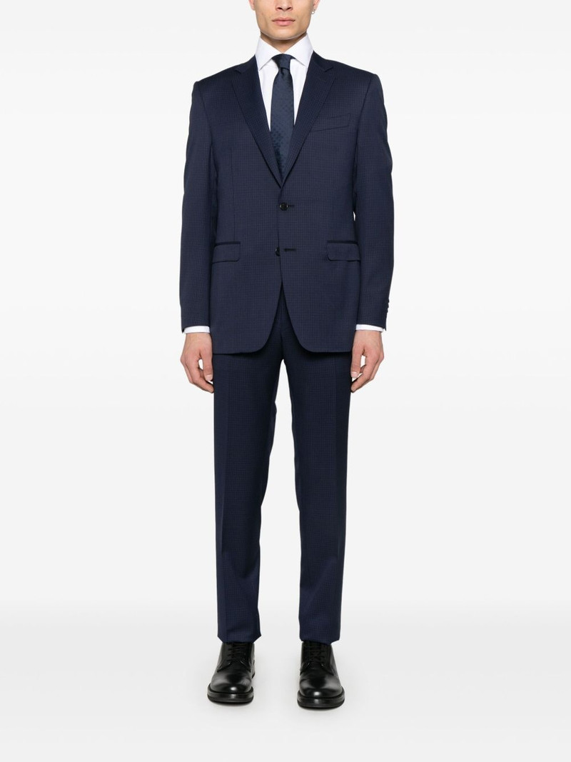 Canali checked suit outlook
