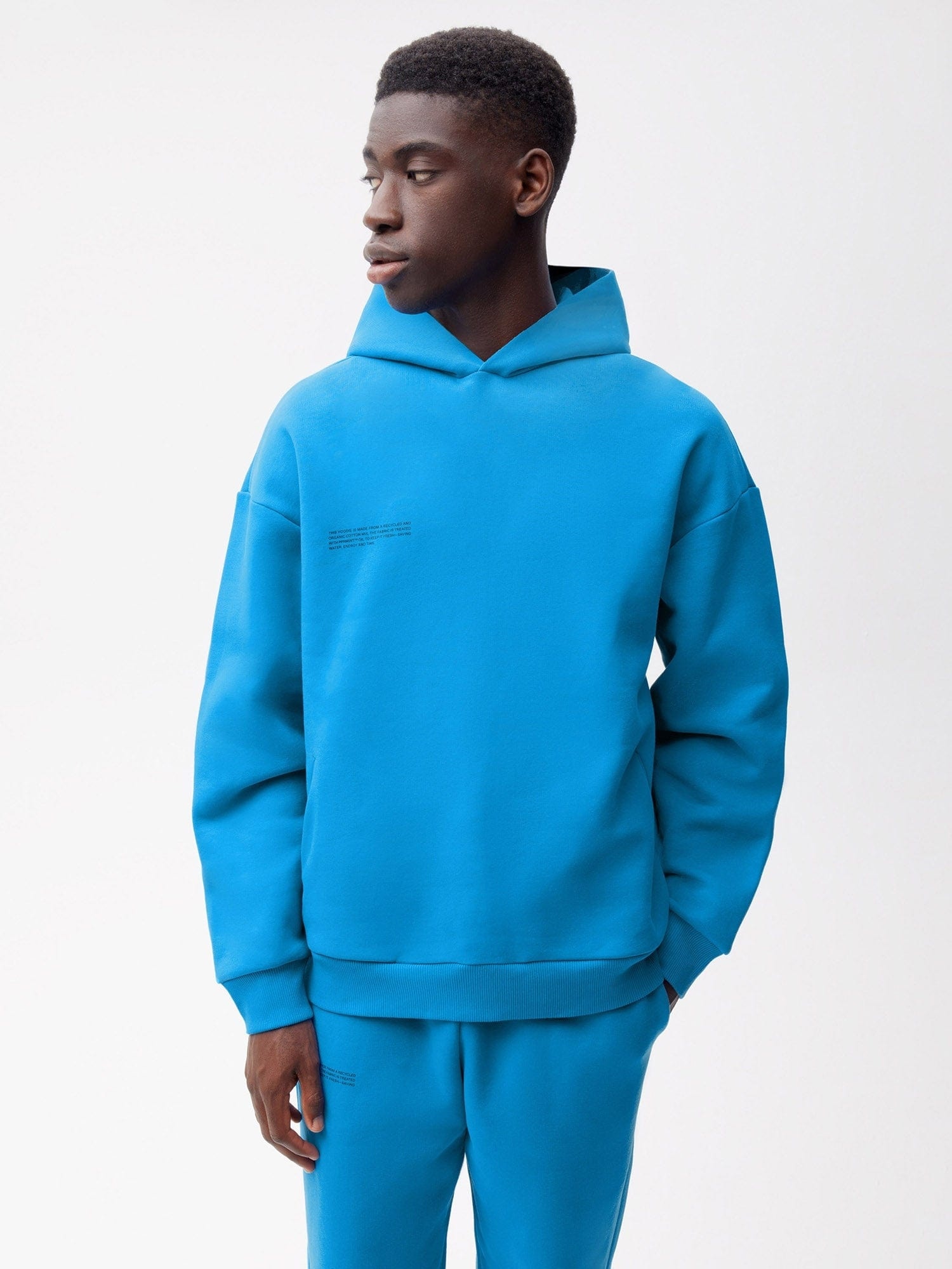 Mens 365 Heavyweight Hoodie - Cerulean Blue - 2