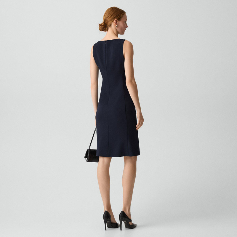 Theory Flared Dress in Admiral Crepe outlook