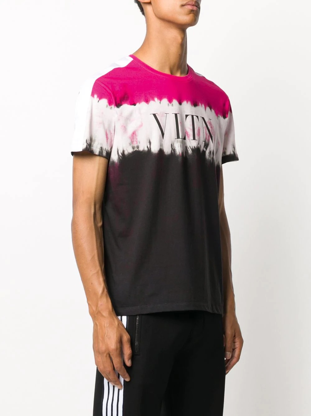 logo-print colour-block T-shirt - 3