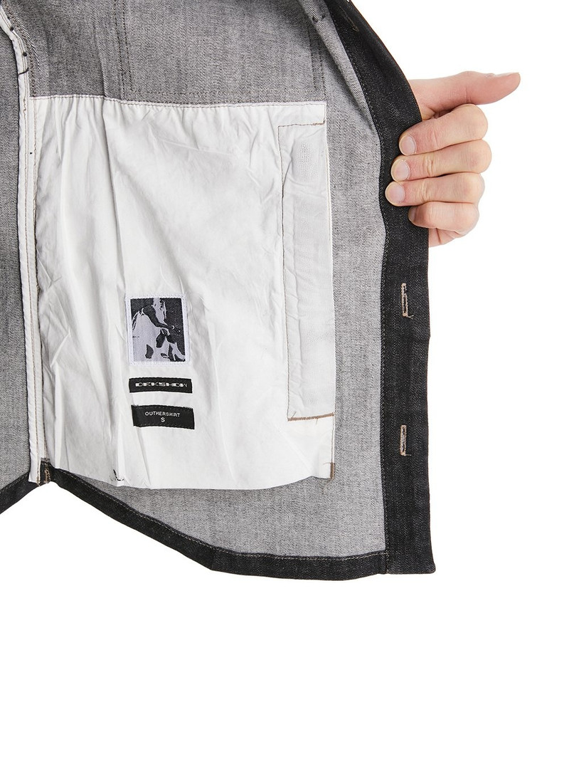 washed effect panels denim jacket 7