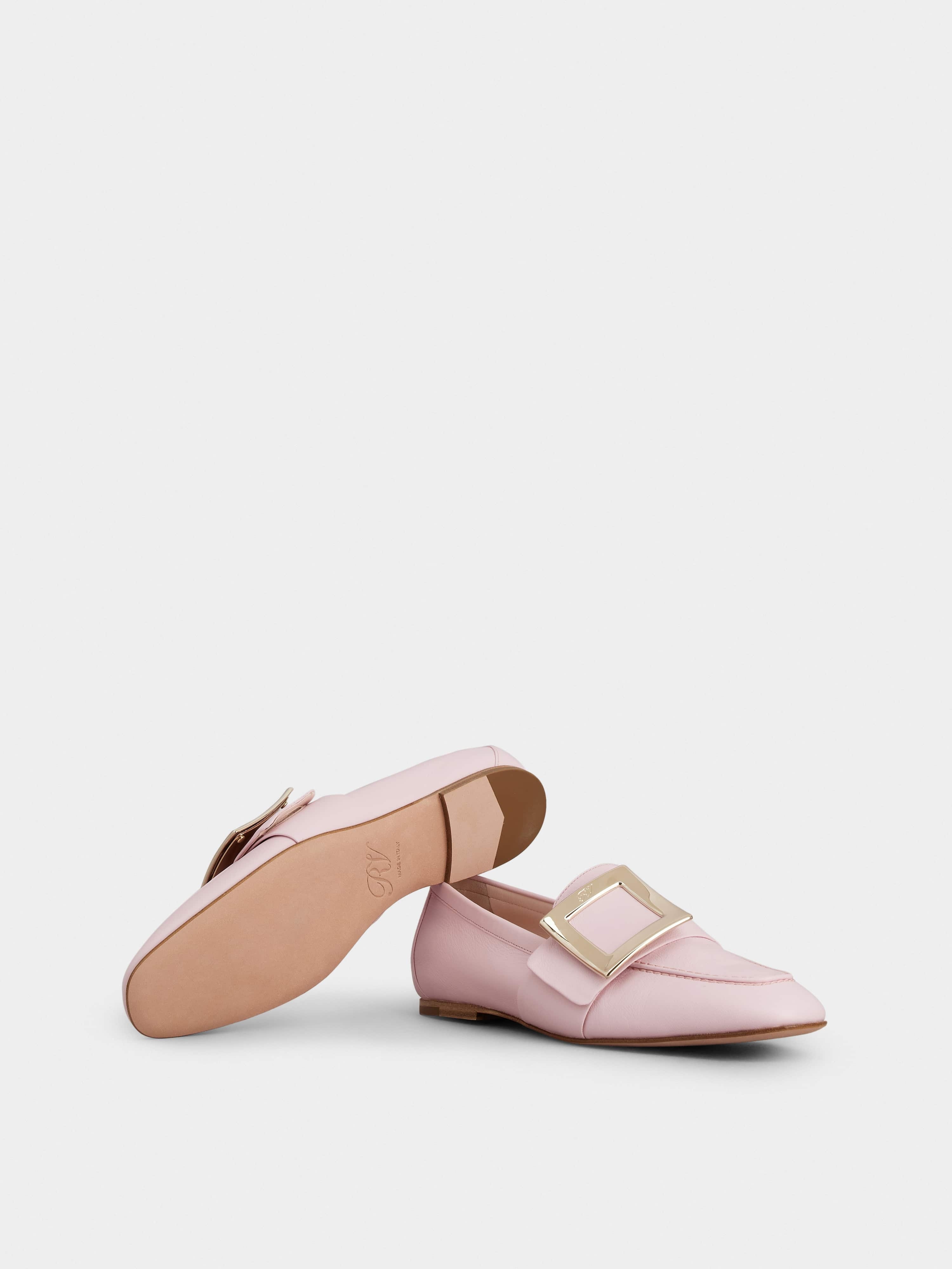 Metal Buckle Soft Loafers in Leather - 6