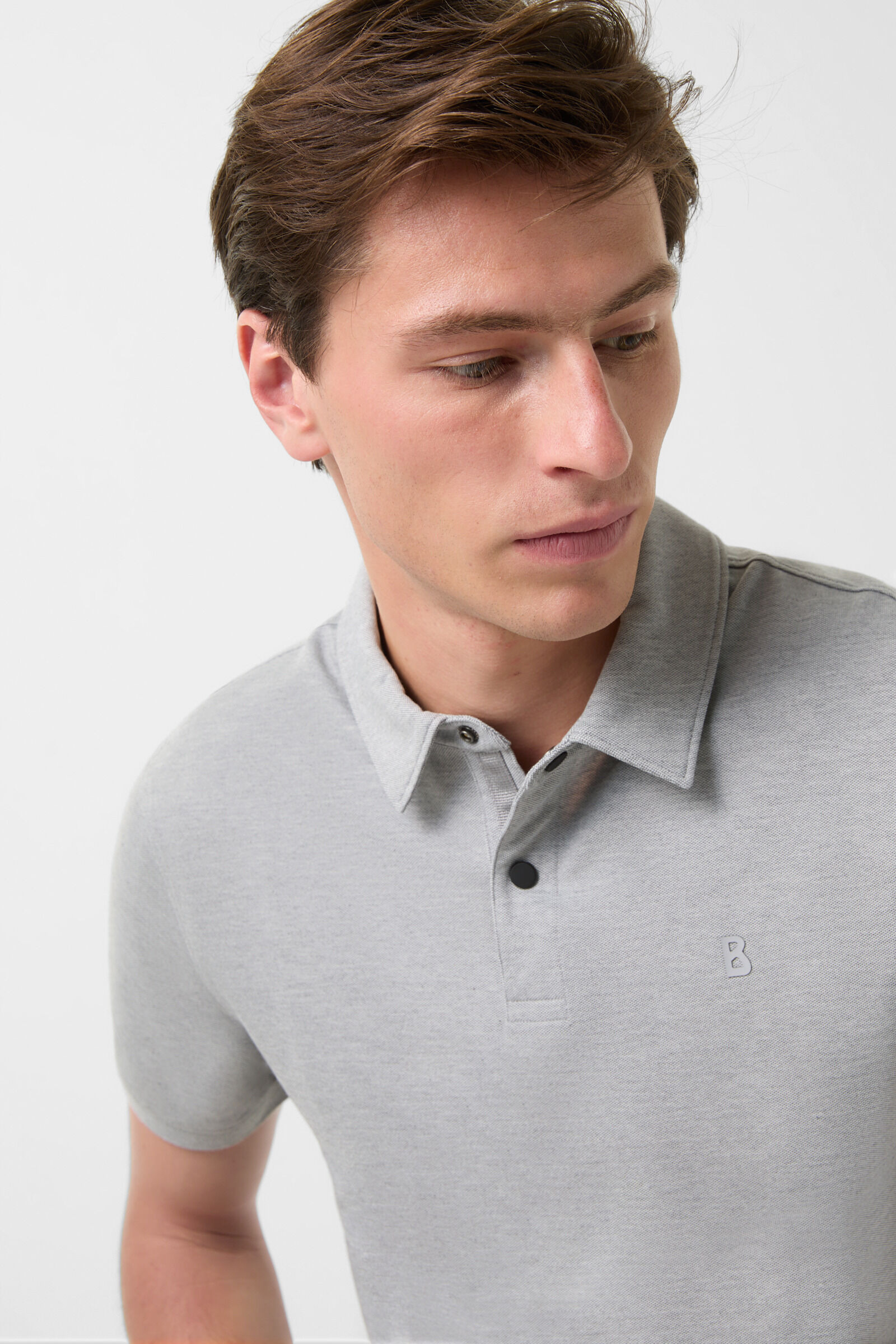 Timo polo shirt in Light gray - 4