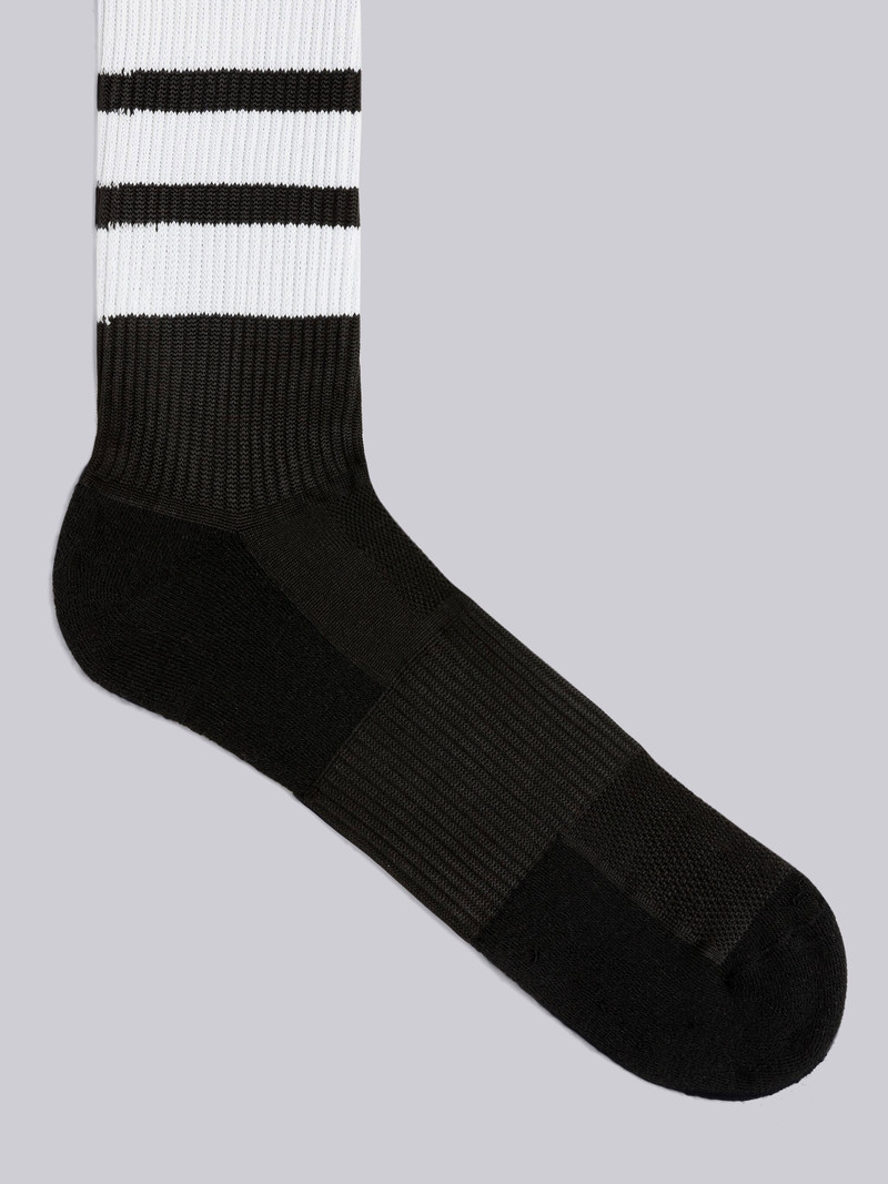 Thom Browne POLYESTER TECH 4-BAR MID CALF SOCKS outlook