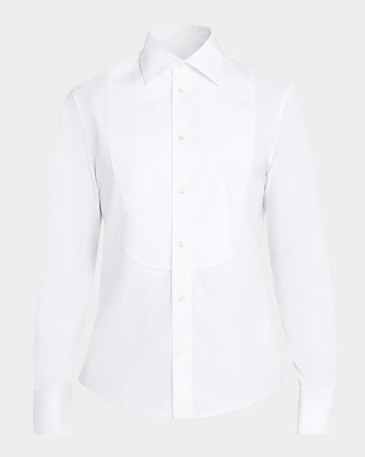 Men's Slim Fit Cotton Bib-Front Tuxedo Shirt - 1