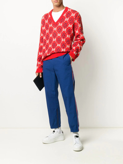 GUCCI logo trim trousers outlook