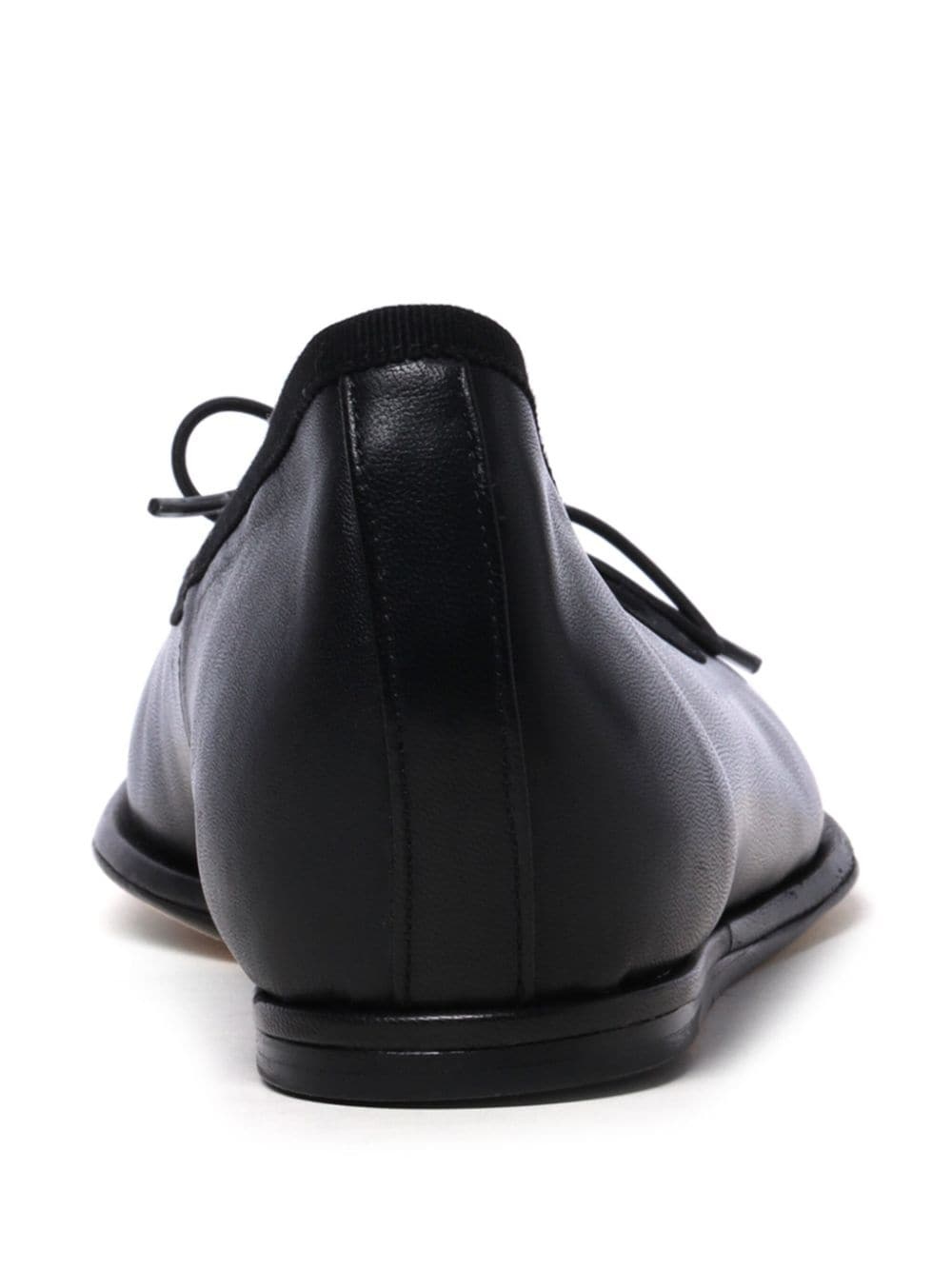 bow-embellished leather ballerina shoes - 4