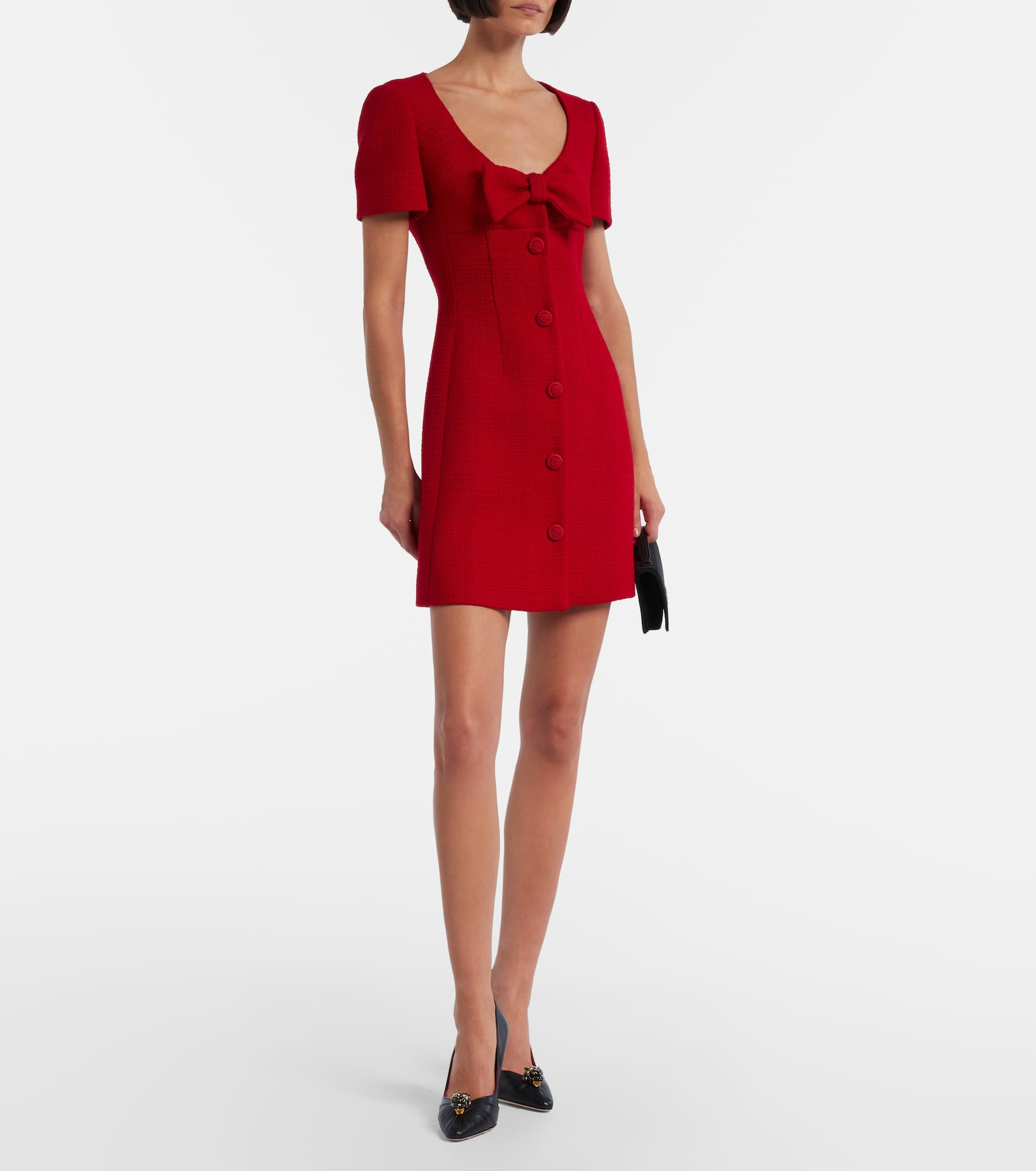 Wool-blend tweed minidress - 2
