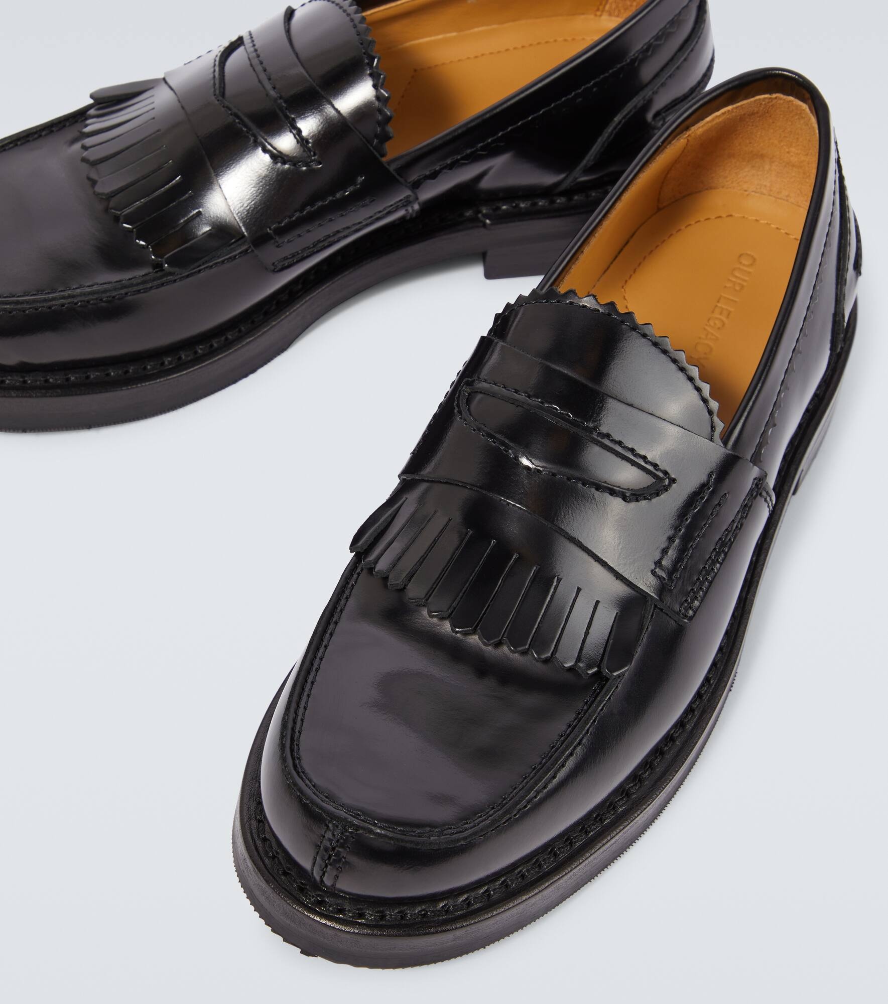 Leather penny loafers - 3