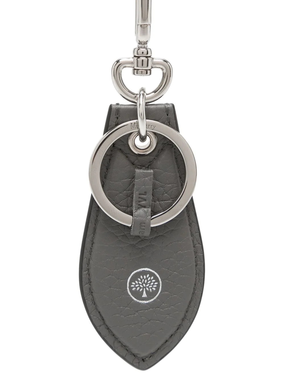 logo-stamp leather keyring - 2