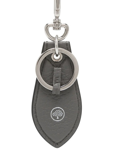 Mulberry logo-stamp leather keyring outlook