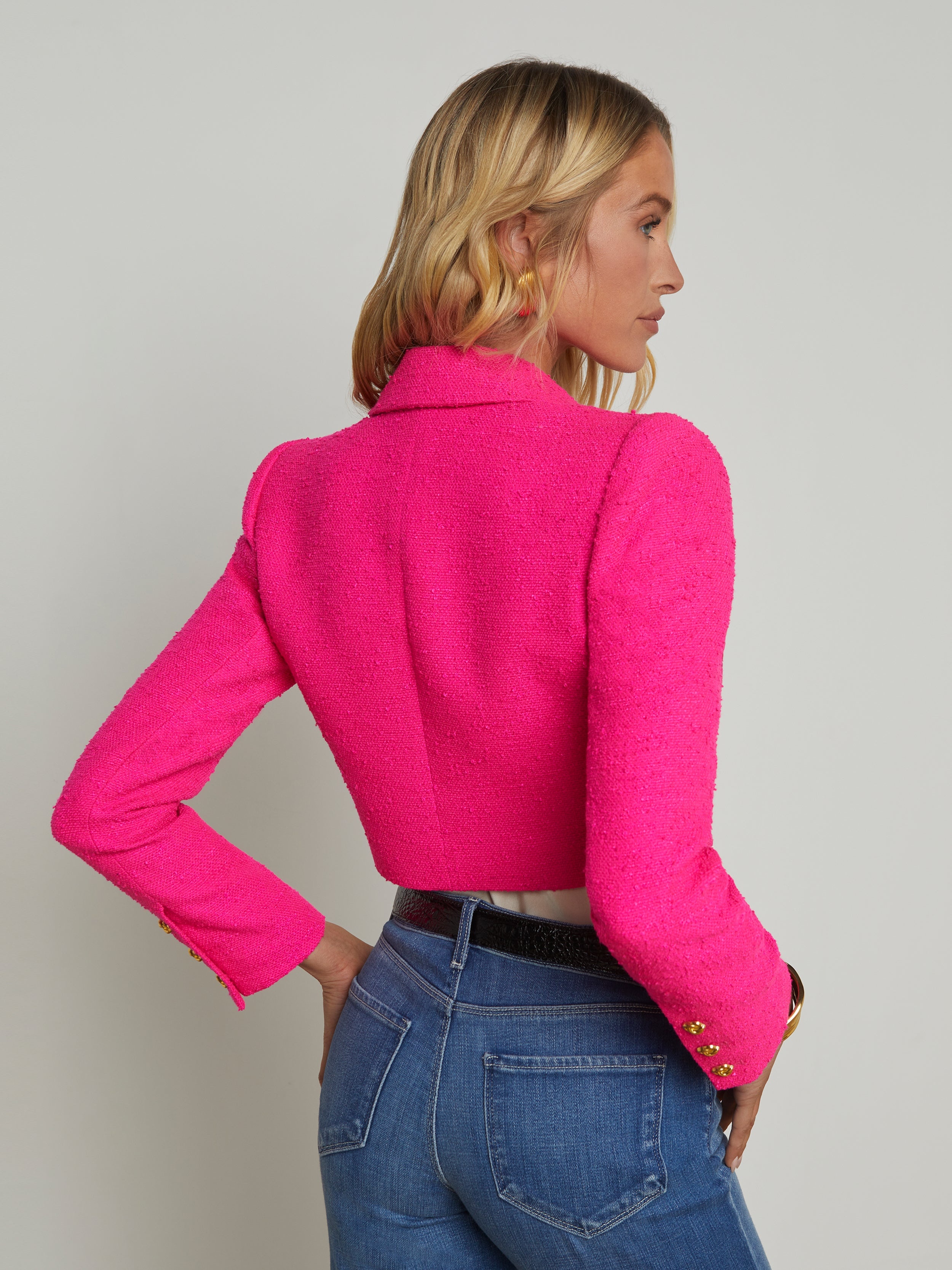 Maura Cropped Tweed Jacket - 6