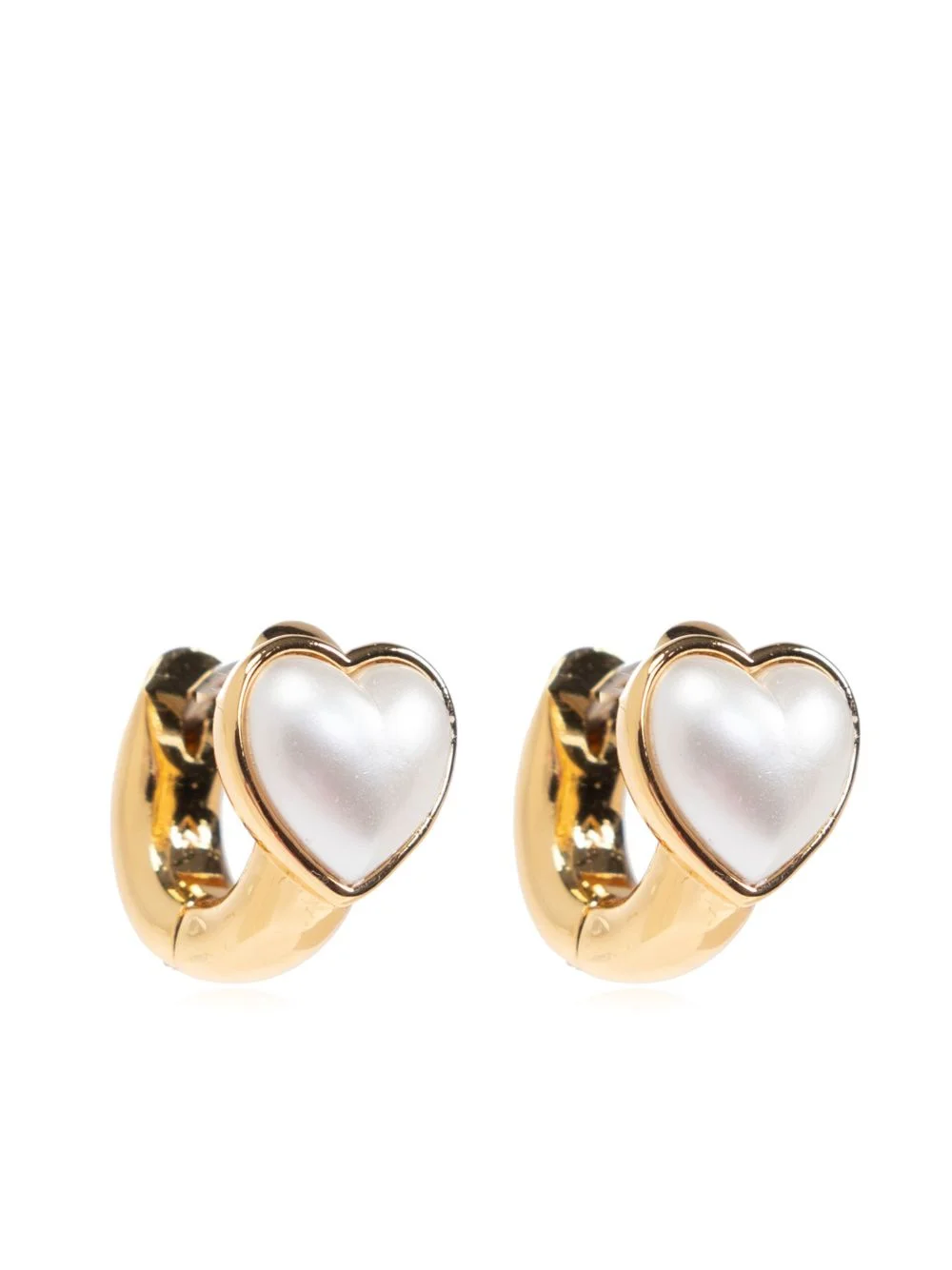 Keep Sparkling Heart huggie earrings - 1