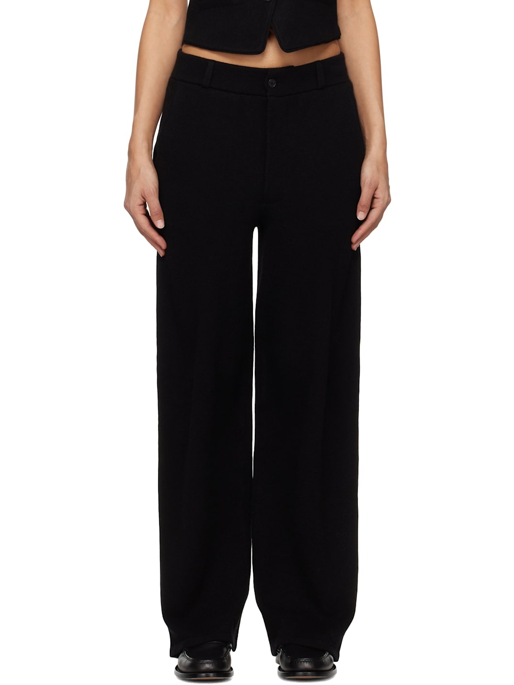 Black Tailored Trousers - 1