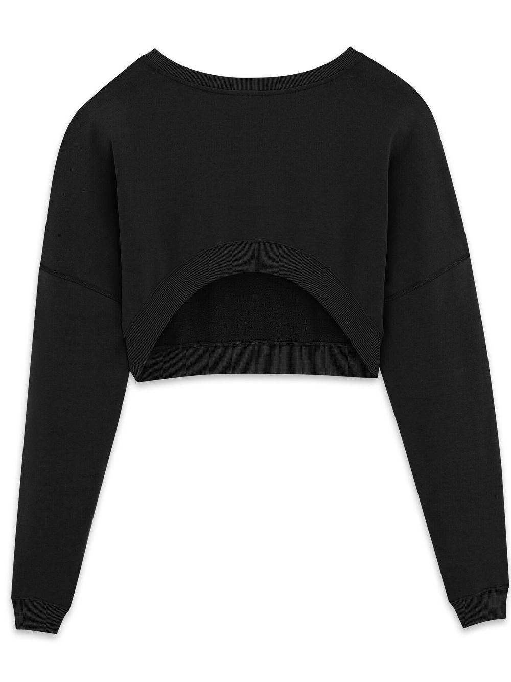 cropped cotton sweatshirt - 2