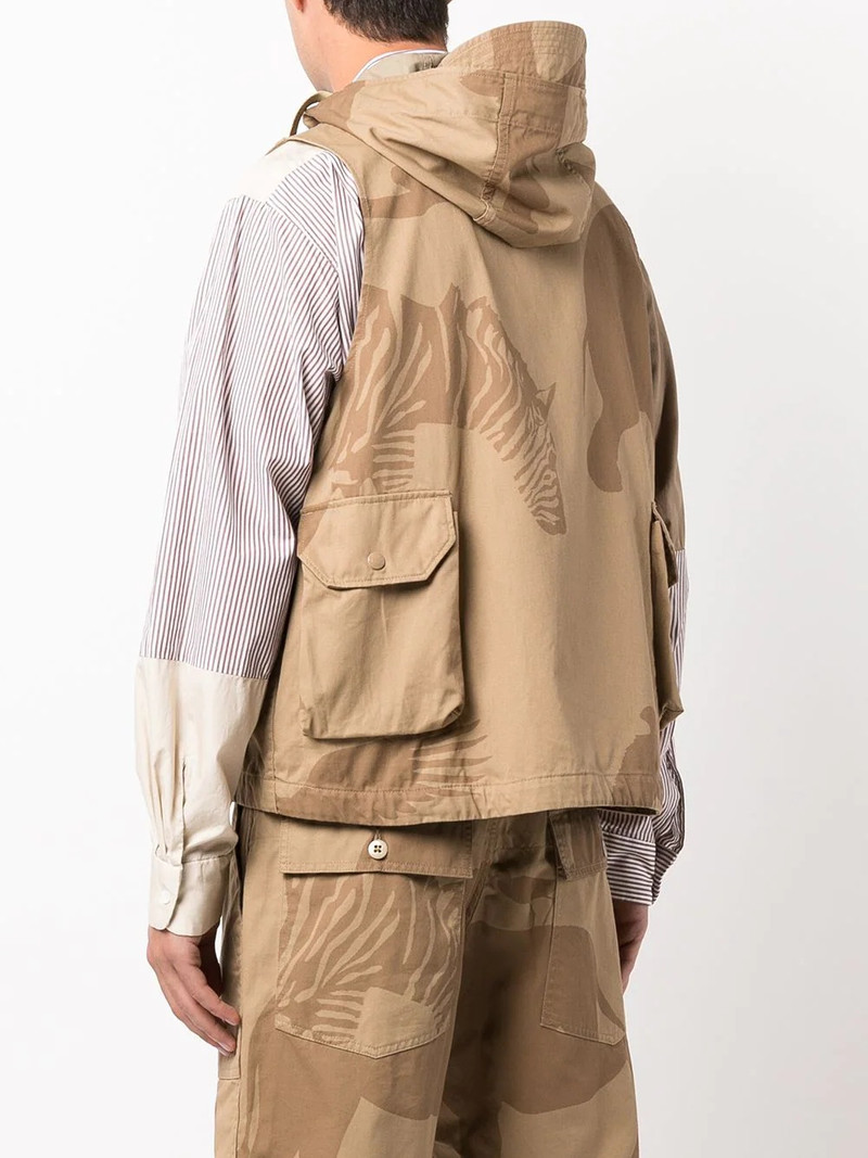 Field animal-print gilet 4
