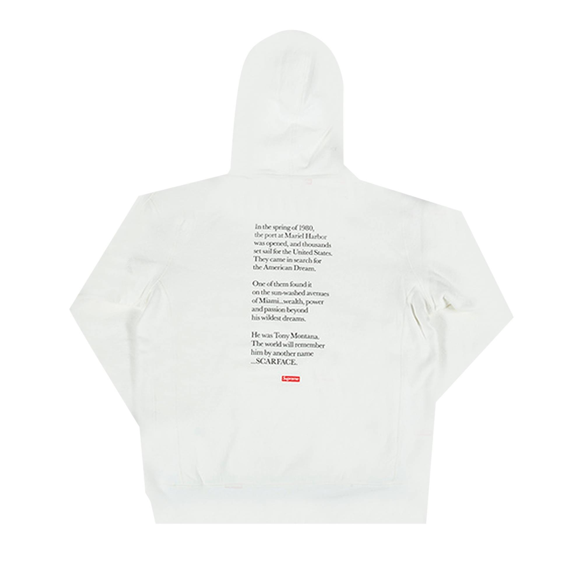 Supreme Supreme Scarface Friend Hooded Sweatshirt 'White' | REVERSIBLE