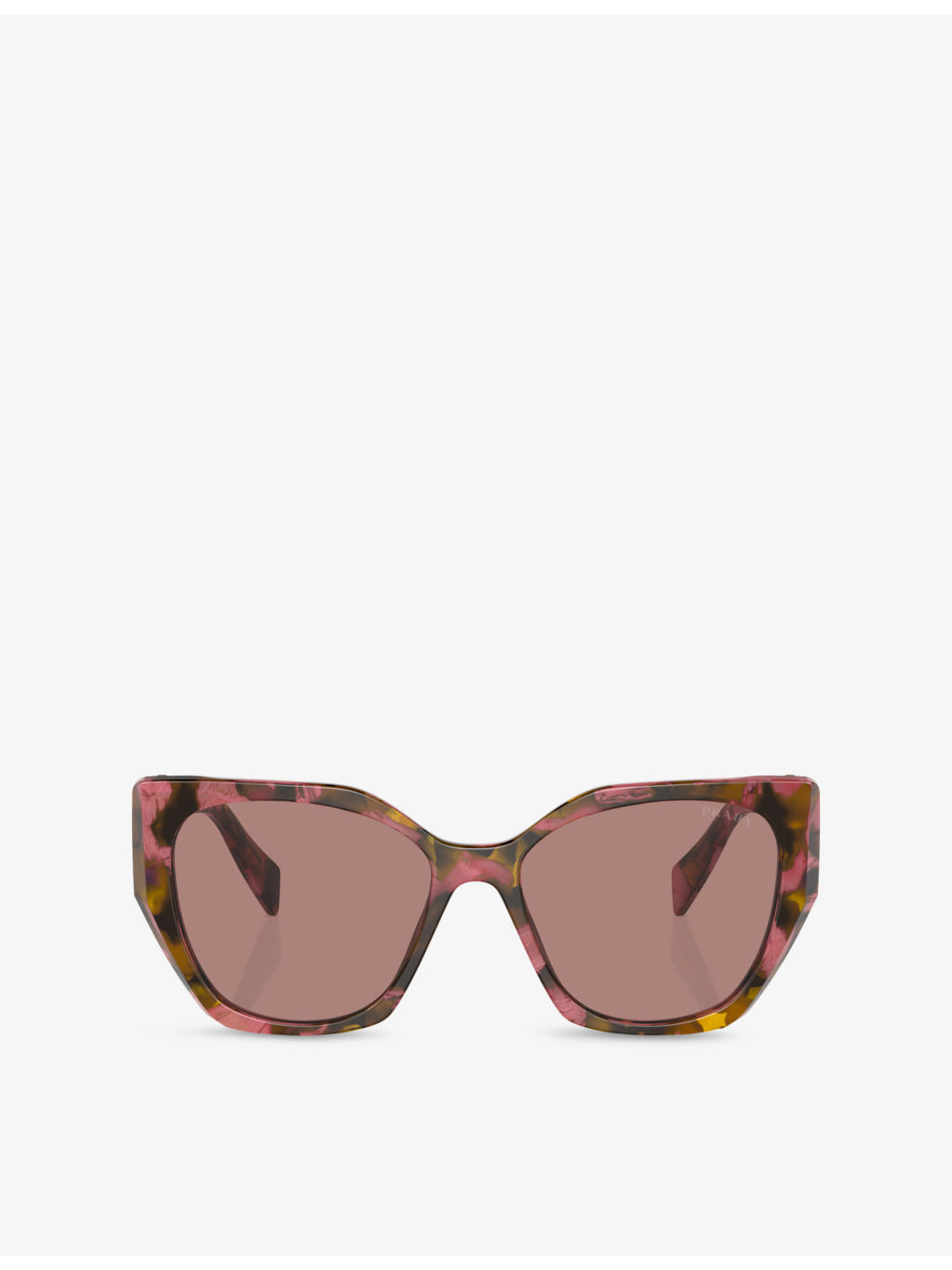PR 19ZS Tortoiseshell-Pattern Acetate Sunglasses - 1
