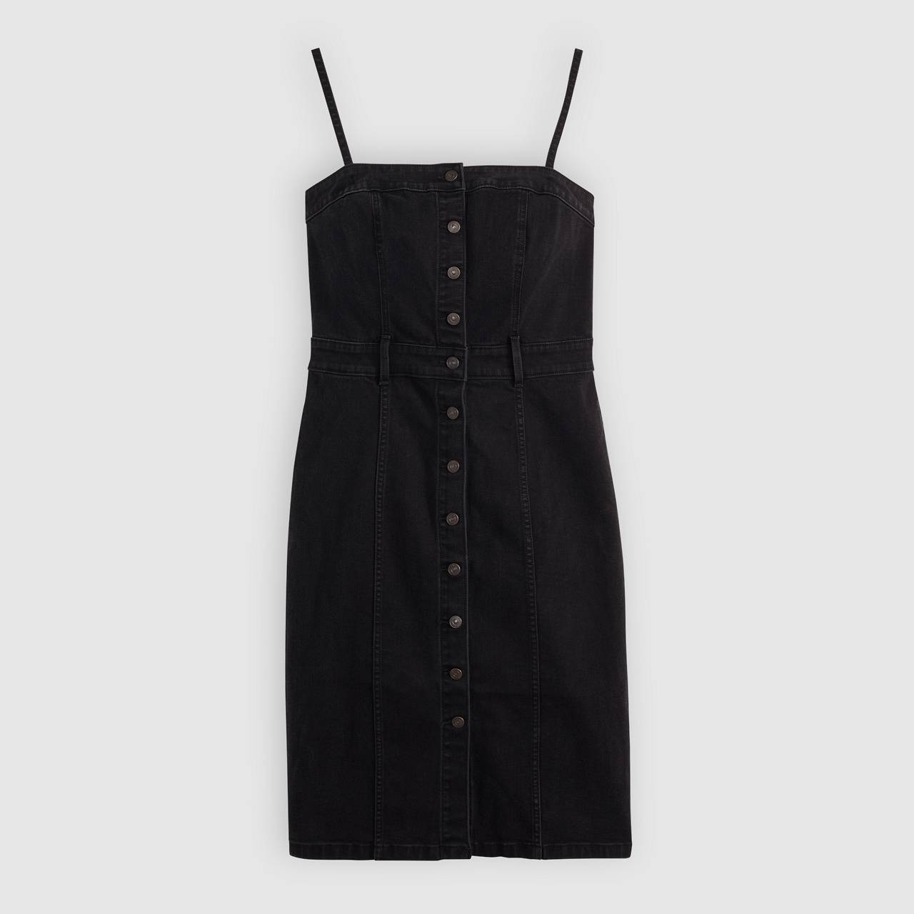 DENIM BUSTIER DRESS - 1