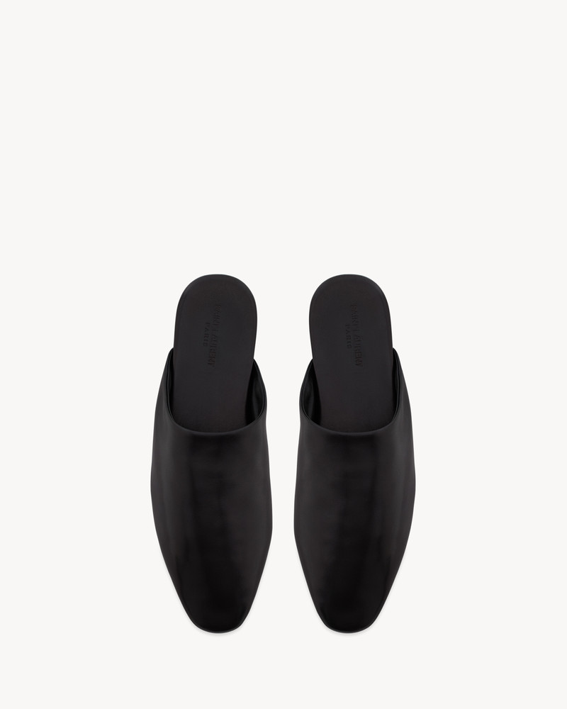 SAINT LAURENT PLAZA MULES IN SMOOTH LEATHER outlook