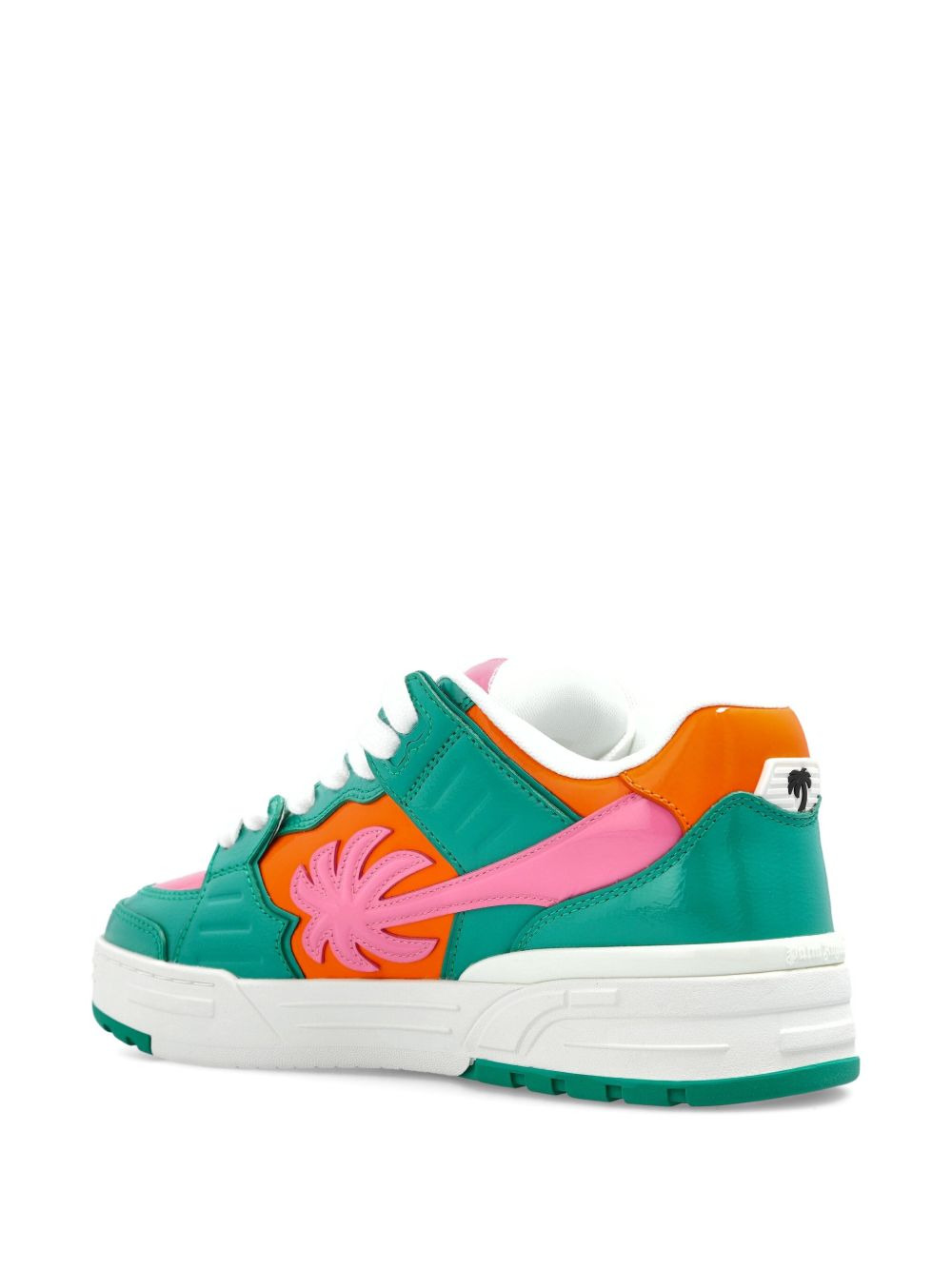 palm trree lace-up sneakers - 4