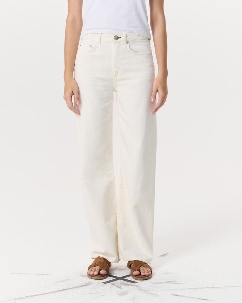 rag & bone Featherweight Logan Wide-Leg - Ecru outlook