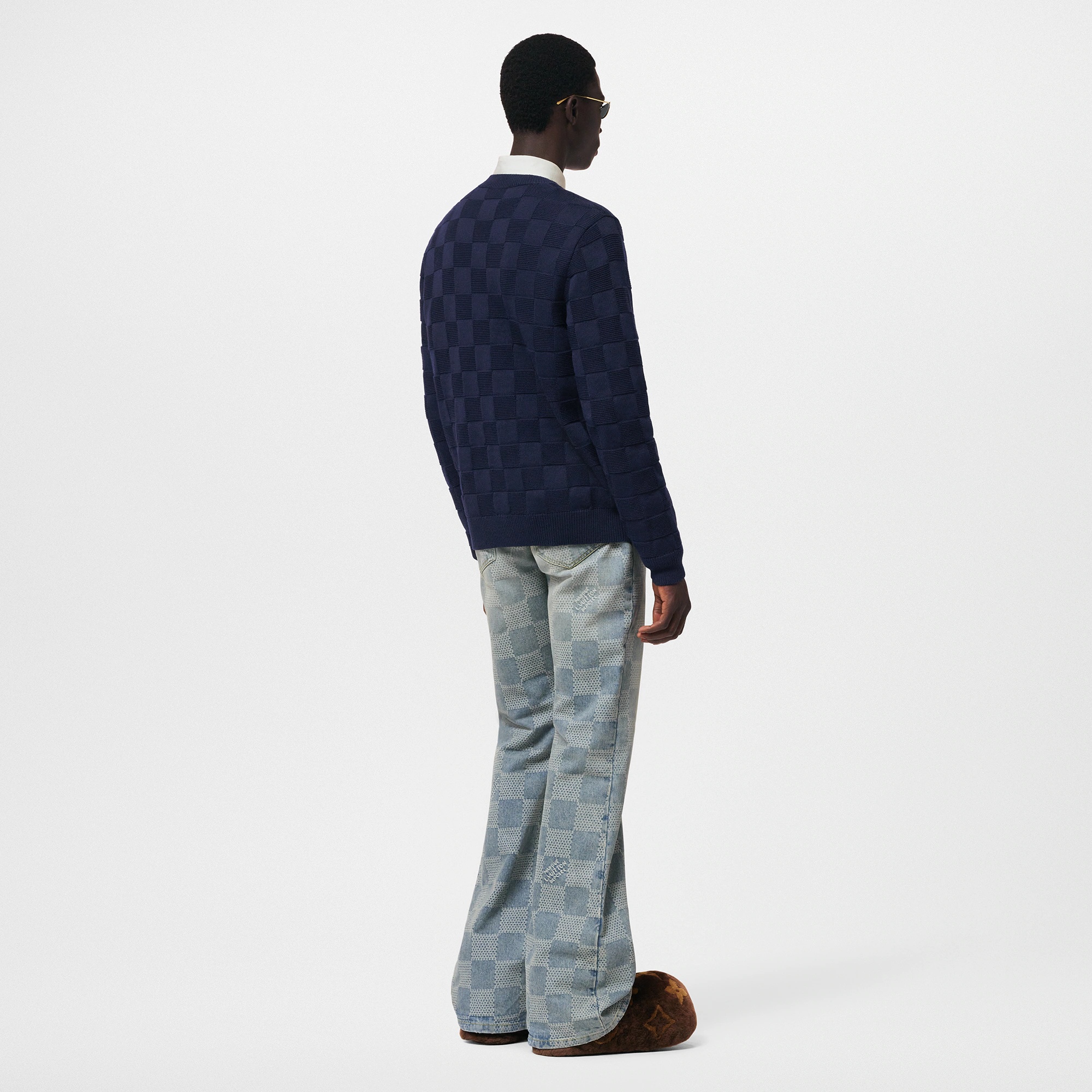 Damier Pullover With Pearl Signature - 3