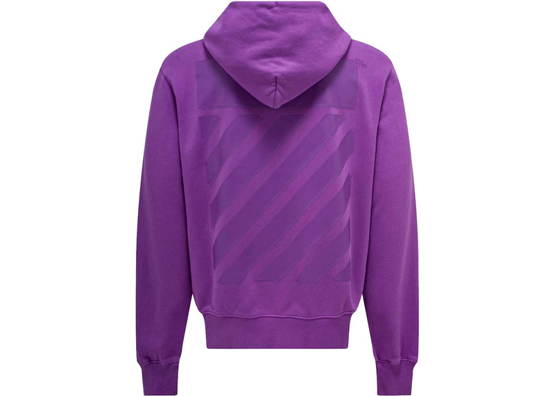 Off-White OFF-WHITE Caravaggio Over Hoodie Purple outlook