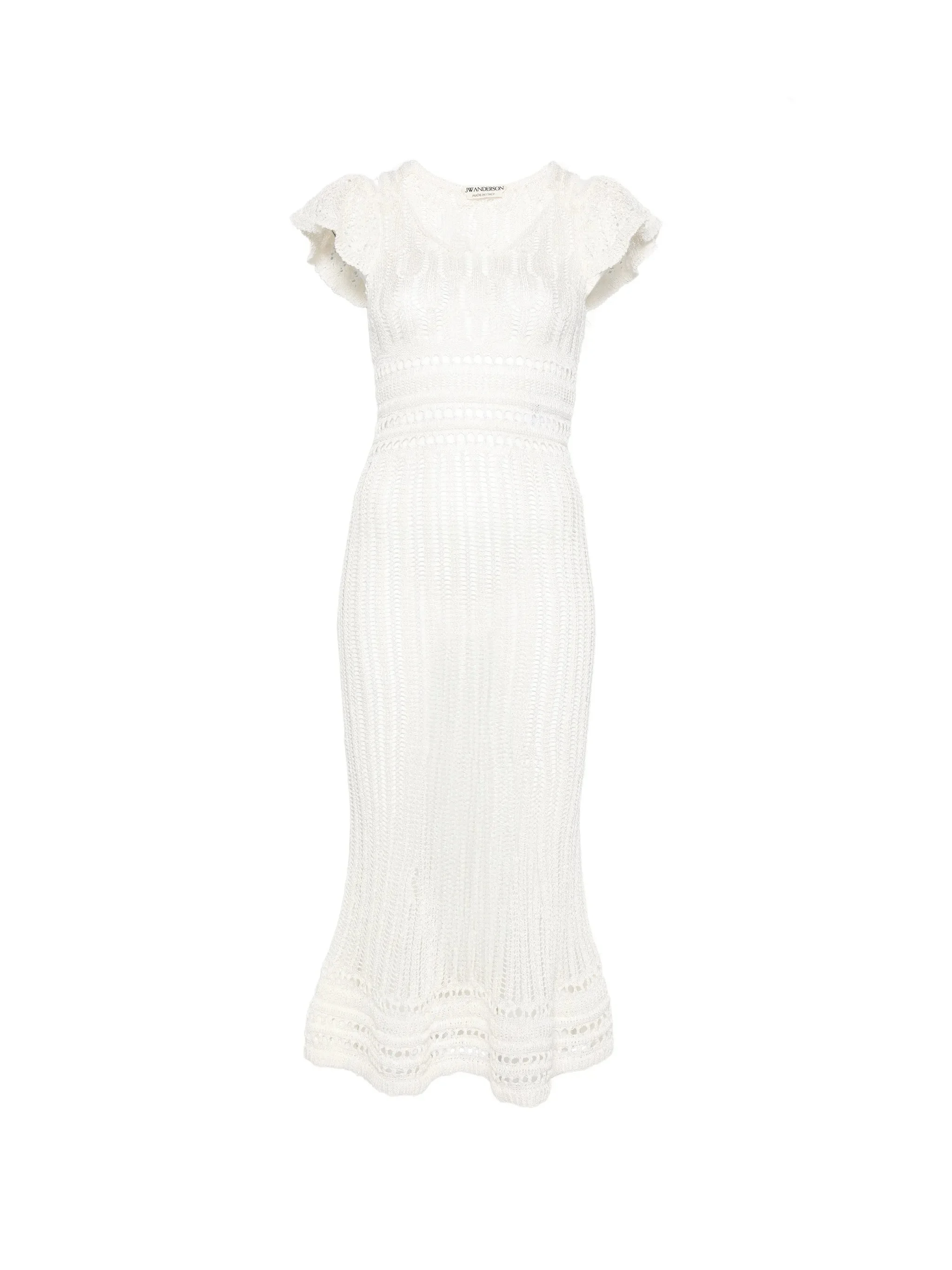 Jw Anderson Ruffled Crochet Dress - 1