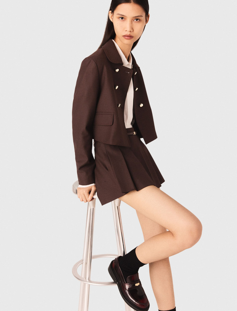 Short double-breasted jacket 5