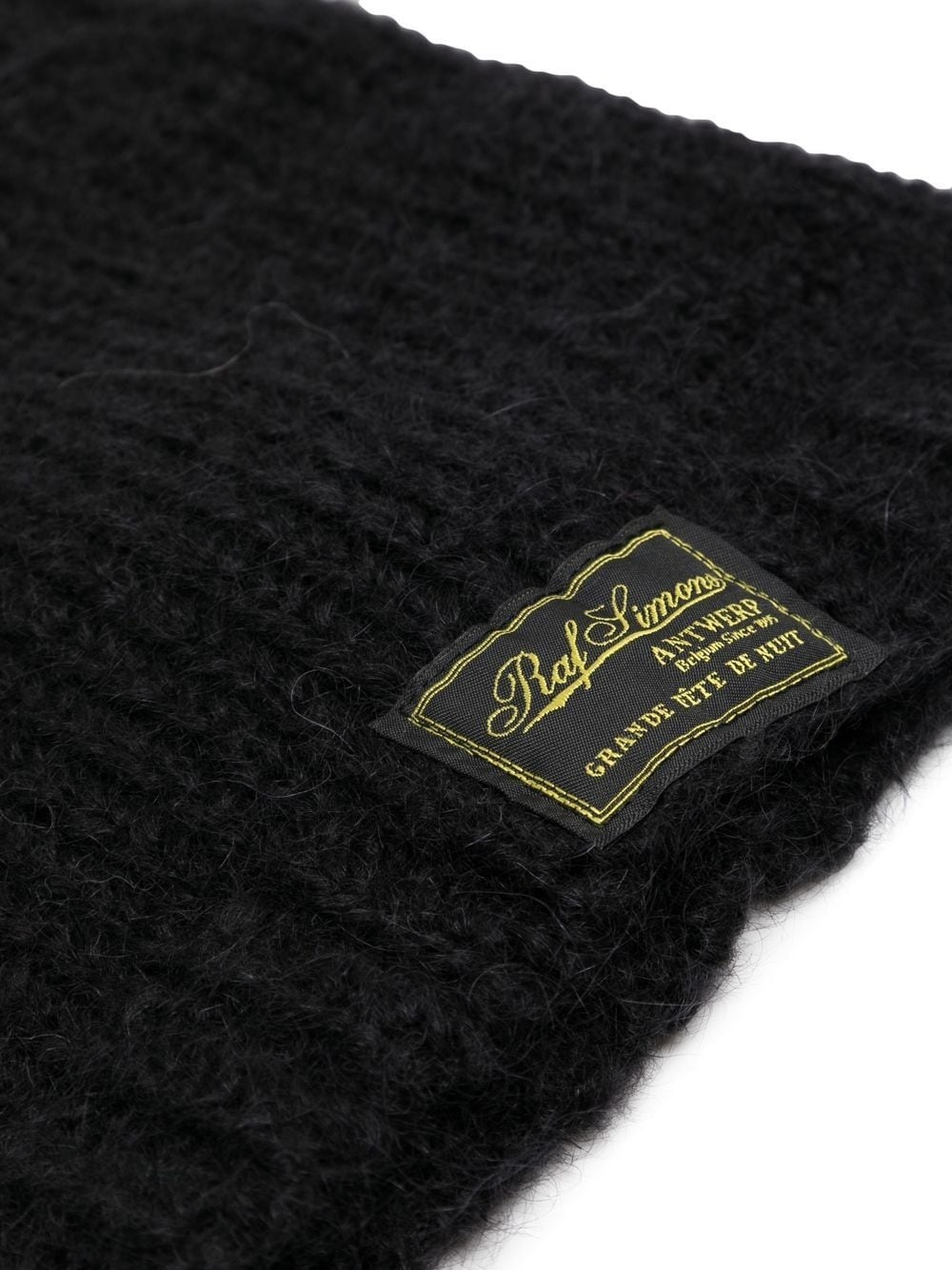 logo-patch ribbed knit balaclava - 2