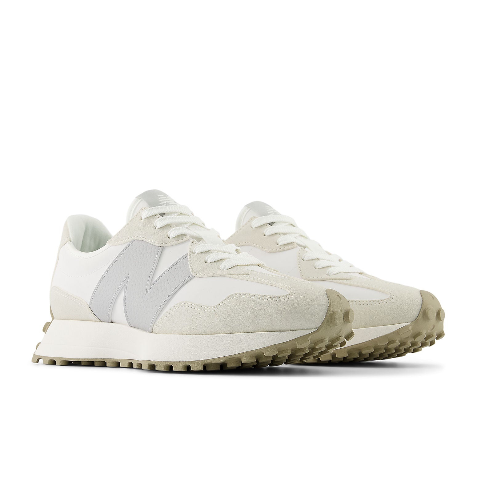 (WMNS) New Balance 327 Sneakers 'White Beige' WS327KE - 3
