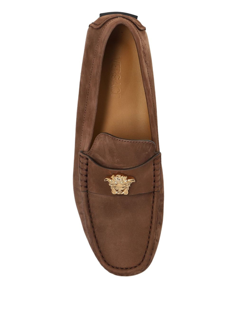 Medusa leather loafers - 3