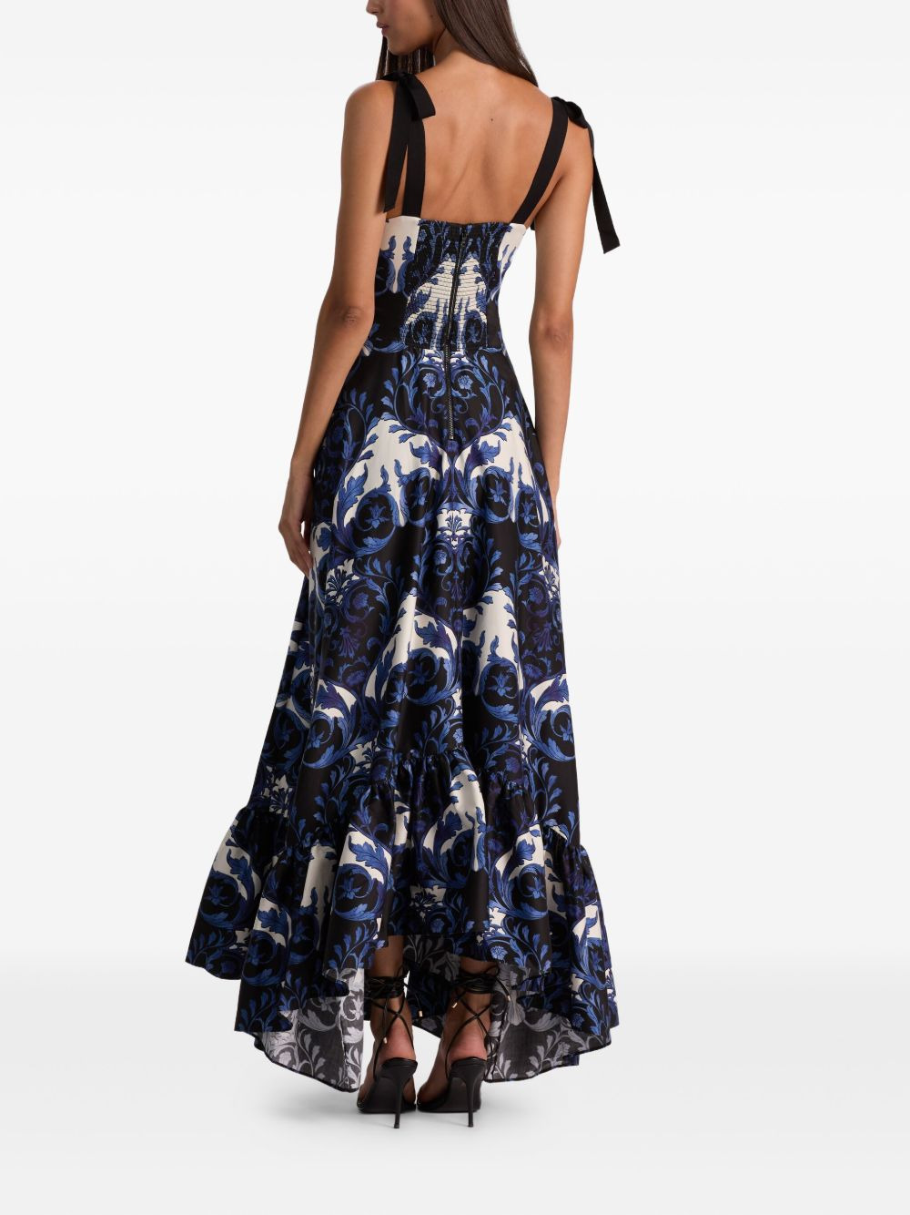 Rosalee tie-strap maxi dress - 4