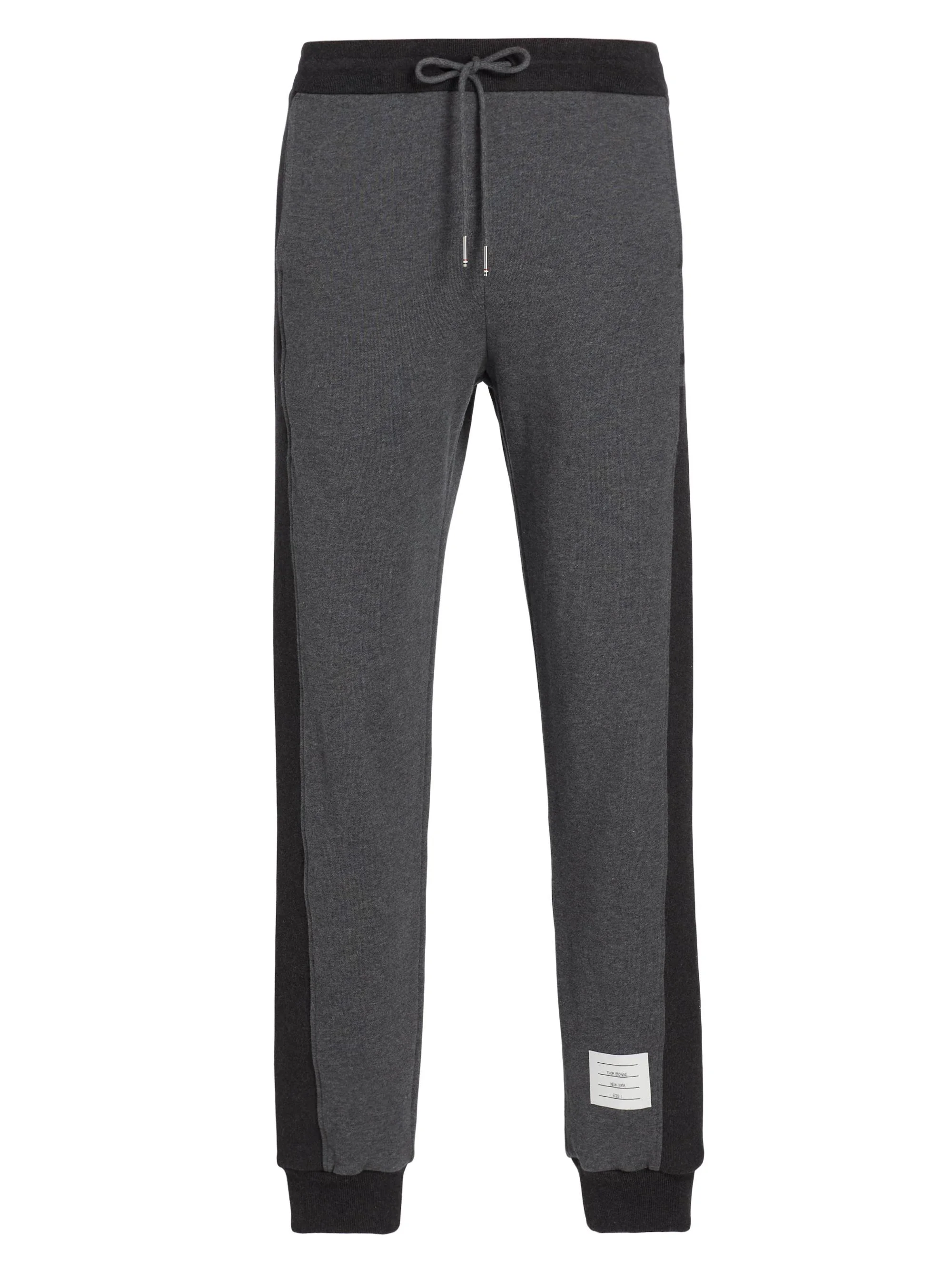 Men's Engineered 4 Bar Classic Loopback Jersey Sweatpants - Dark Grey - 1