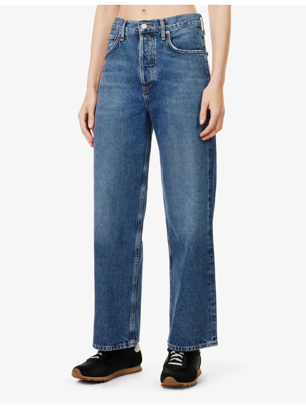 Ren high-rise wide-leg denim jeans - 3