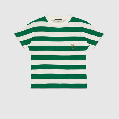 GUCCI Striped T-shirt with piglet patch outlook