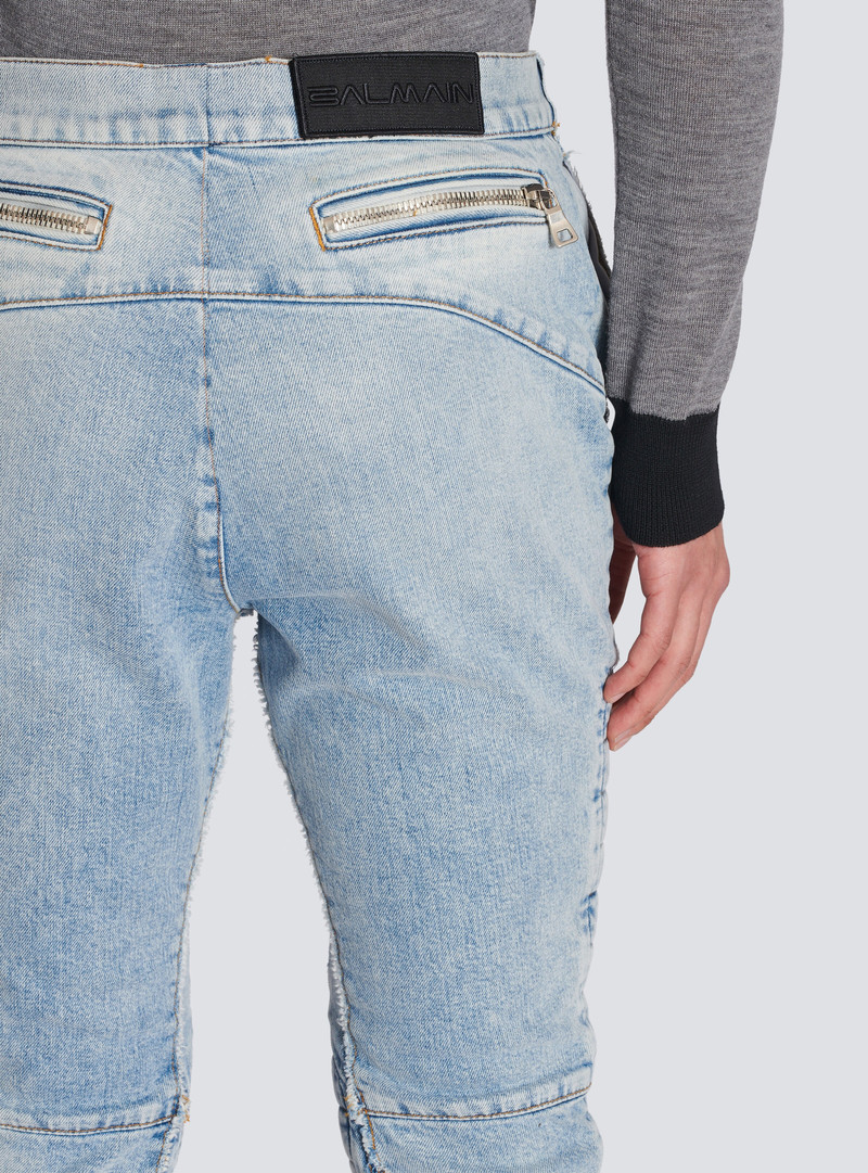 Ribbed cotton slim-fit jeans 7