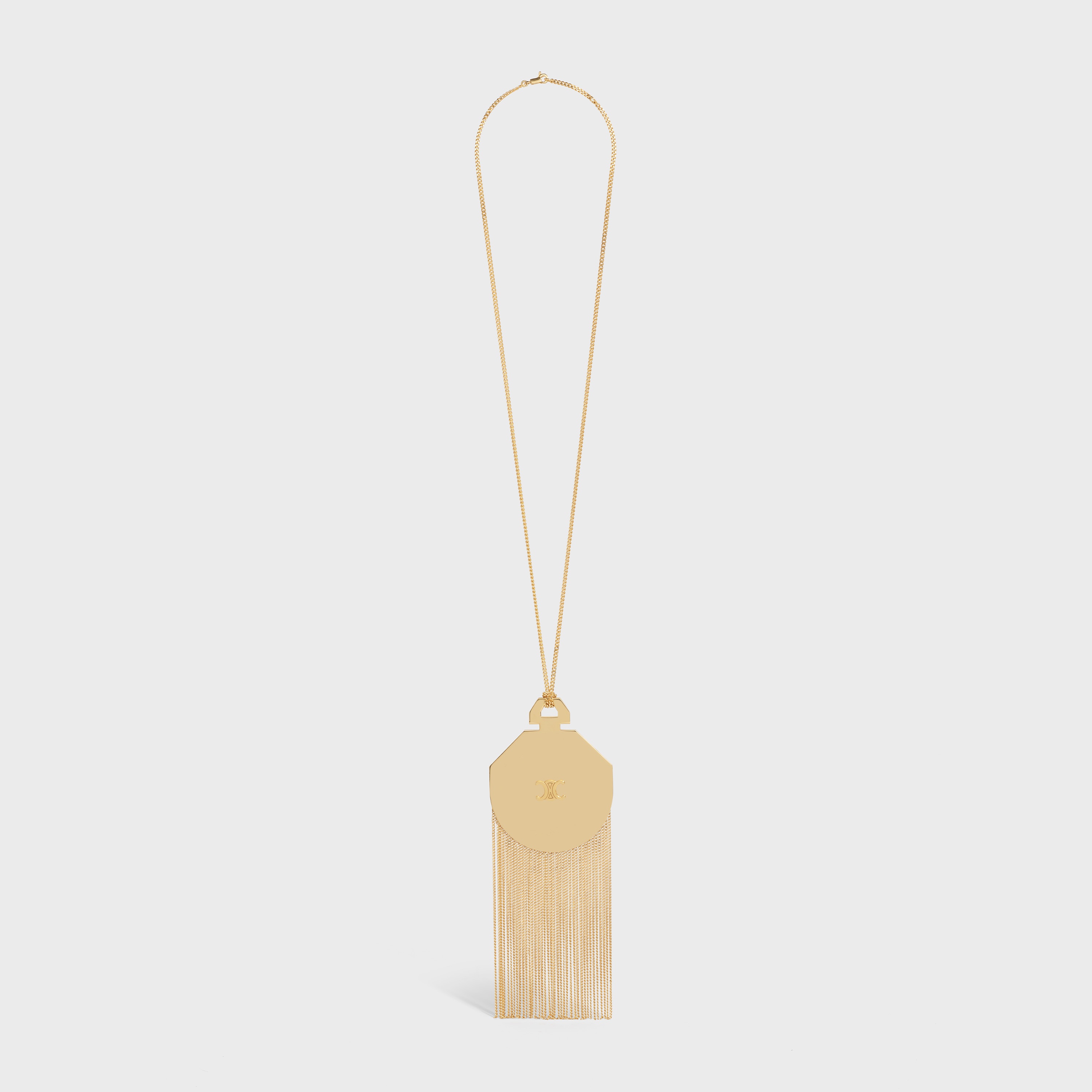 Boheme Fringe Necklace in Brass - 1